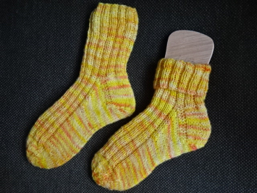 Socken Gr. 26/27 gelb orange