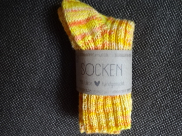 Preview: Socken Gr. 26/27 gelb orange
