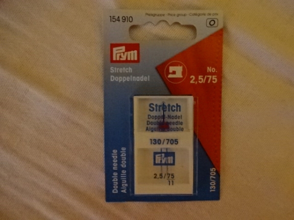 Prym Doppelnadel Zwillingsnadel Stretch 2,5/75