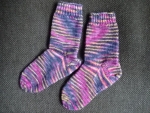 Socken Gr. 20/21 pink gelb grau